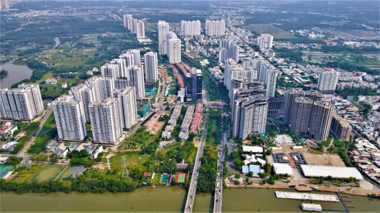 Huyện Nhà Bè có khu đô thị cảng Hiệp Phước có thể phát triển mô hình khu đô thị tiên phong.